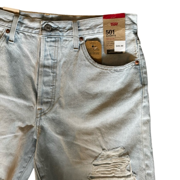 Levi’s 501 Jean Shorts Sz 32 - Picture 15 of 16